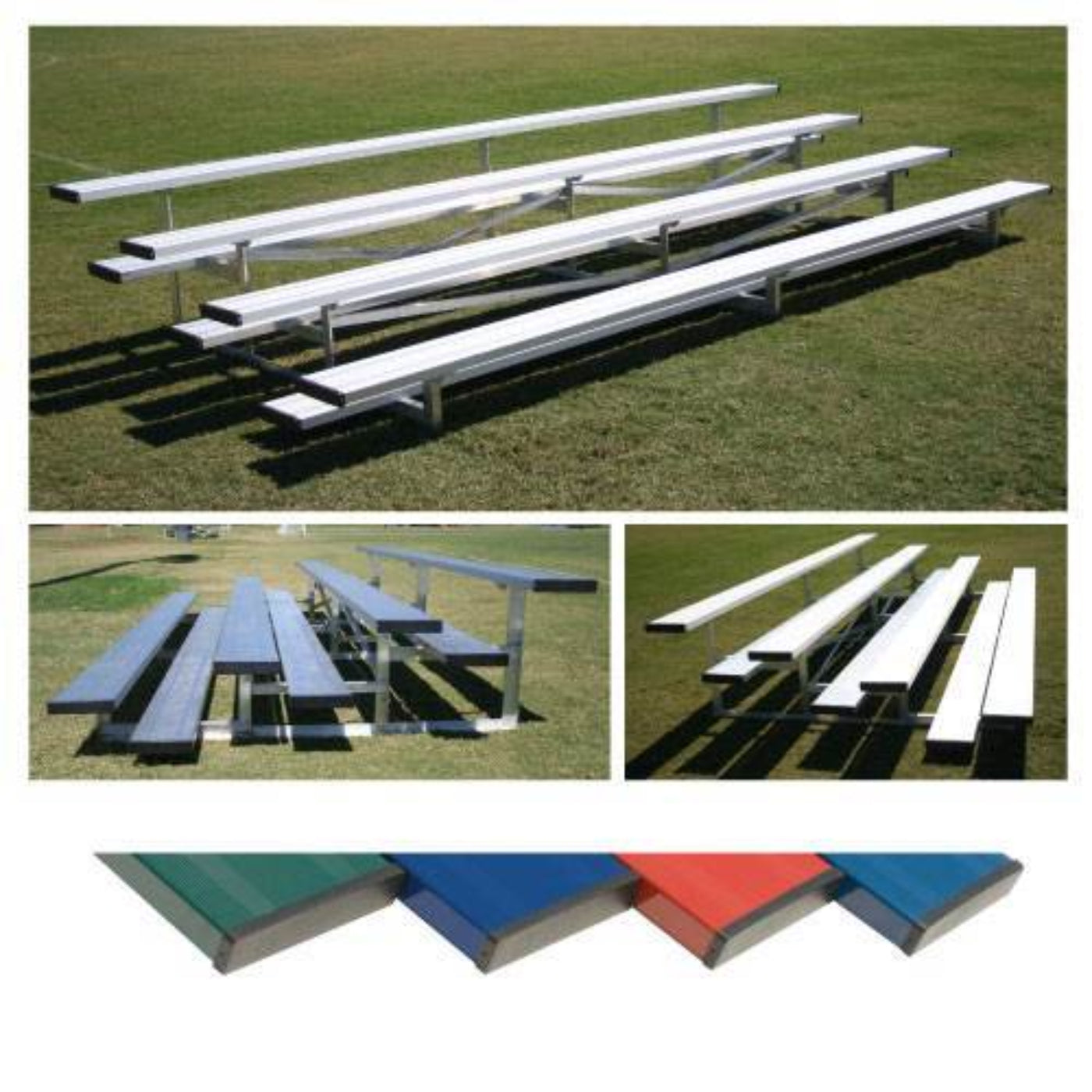 Bleacher Powder Coated Low Rise Bleachers - LR0408C