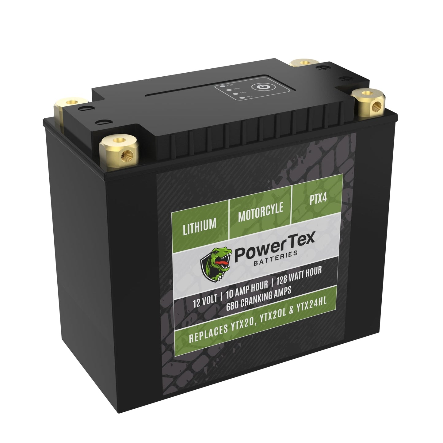 PowerTex Batteries YTX20-BS LiFePO4 Lithium Iron Phosphate Motorcycle Battery