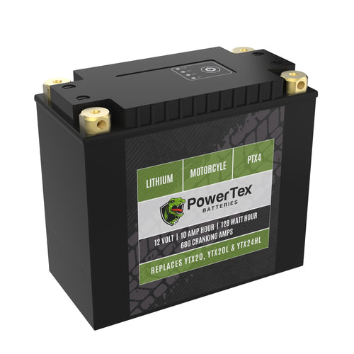 PowerTex Batteries YTX20-BS LiFePO4 Lithium Iron Phosphate Motorcycle Battery
