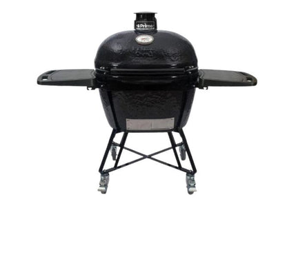 Primo Grills  Oval XL Charcoal All-In-One (Heavy-Duty Stand, Side Shelves, Ash Tool and Grate Lifter) - PGCXLC