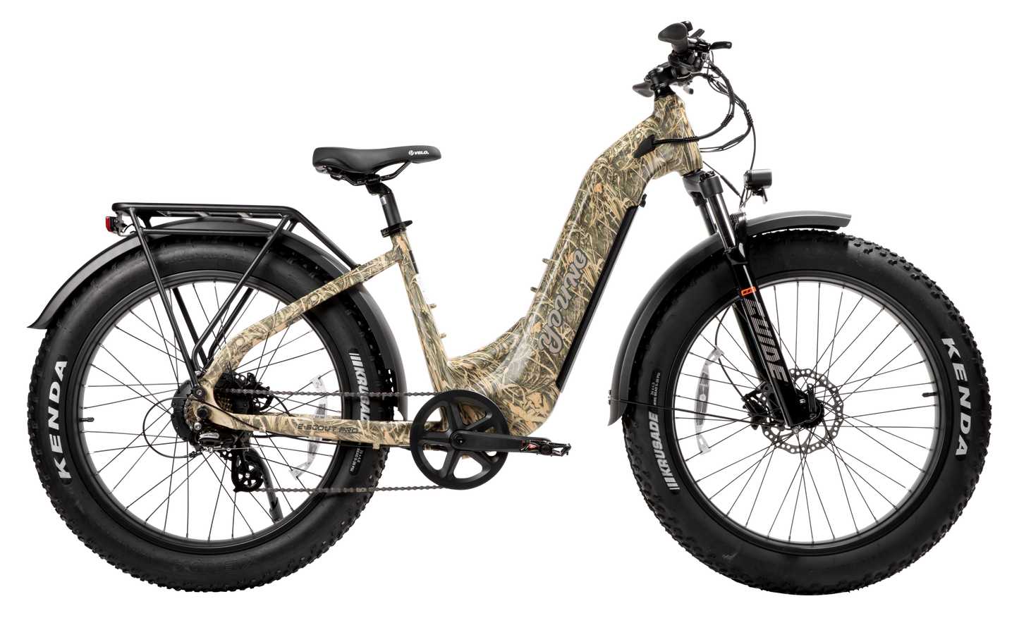 Adam Equipment Young Electric E-Scout Pro Step-Through Commuter Ebike | Up to 80 Miles, 28 MPH | 960Wh LG Battery, 26’’ All-terrain eBike - 12803024YL