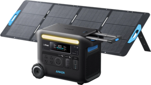 Anker SOLIX F2600 Power Station 2560Wh 2400W with 200W Solar Panel Manufacturer RFB -  B1781111-F2