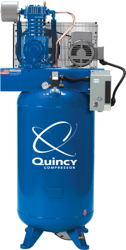Quincy QT-5 Pro Air Compressor 5 HP 80 Gallon Two Stage Single Phase 230V New - 2020040701