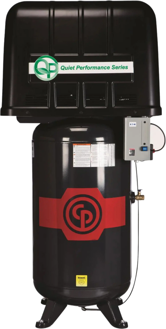 Chicago Pneumatic RCP-581VQP Air Compressor QP Series 5HP 80 Gal. Two Stage Single-Phase 208-230V New - 8090252423
