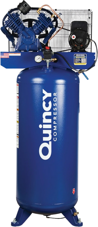 Quincy QT-54 Pro Air Compressor 5 HP 60 Gallon Two Stage Single Phase 230V New - 2021116649