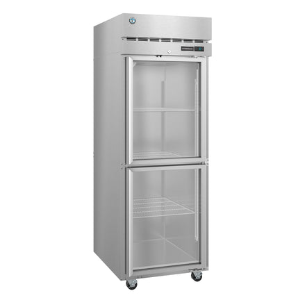 Hoshizaki 28" Wide 2 Glass Door Top Mount Reach-In Refrigerator - R1A-HG