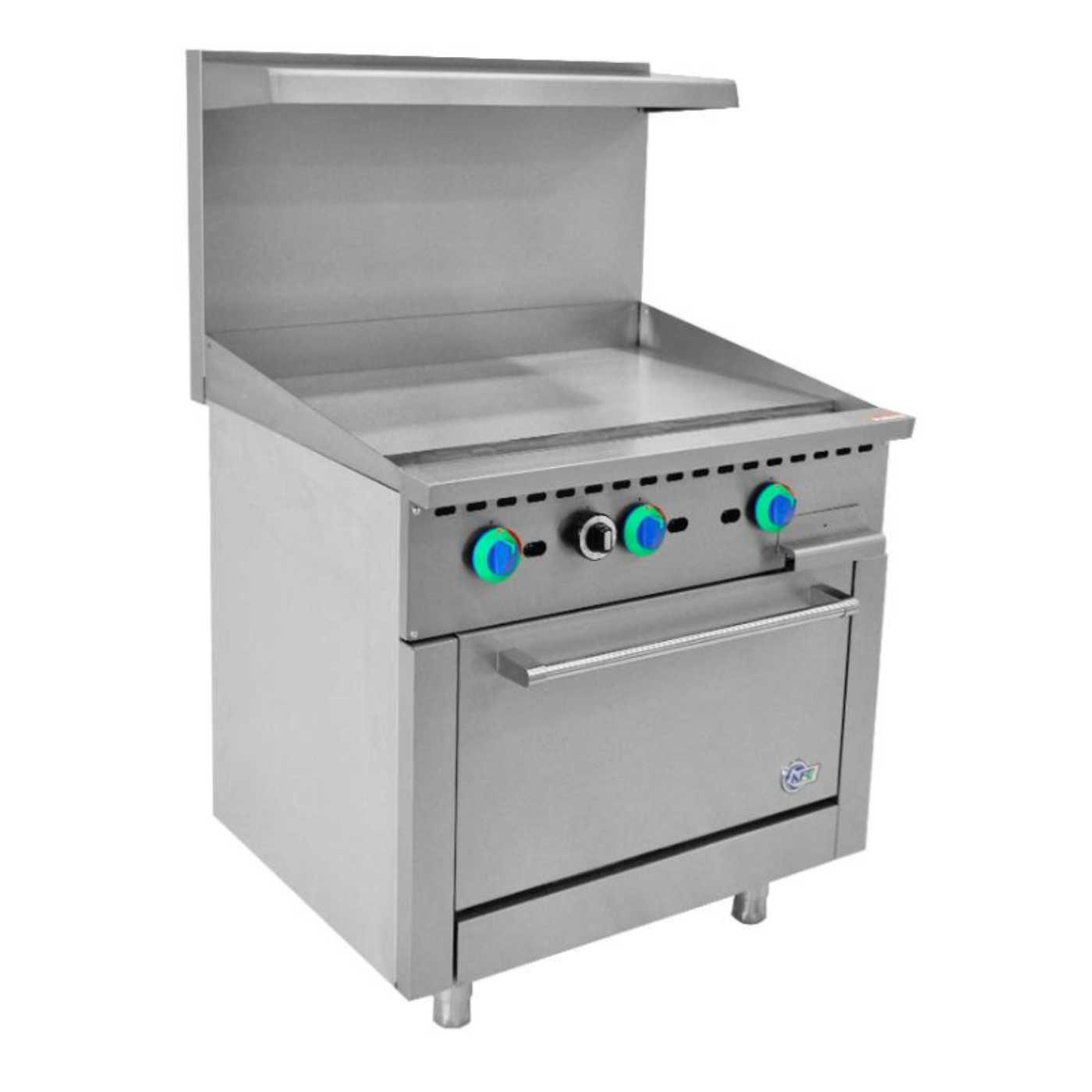 Chef AAA  Commercial 36" Manual Griddle Gas Oven Range - R36-MG