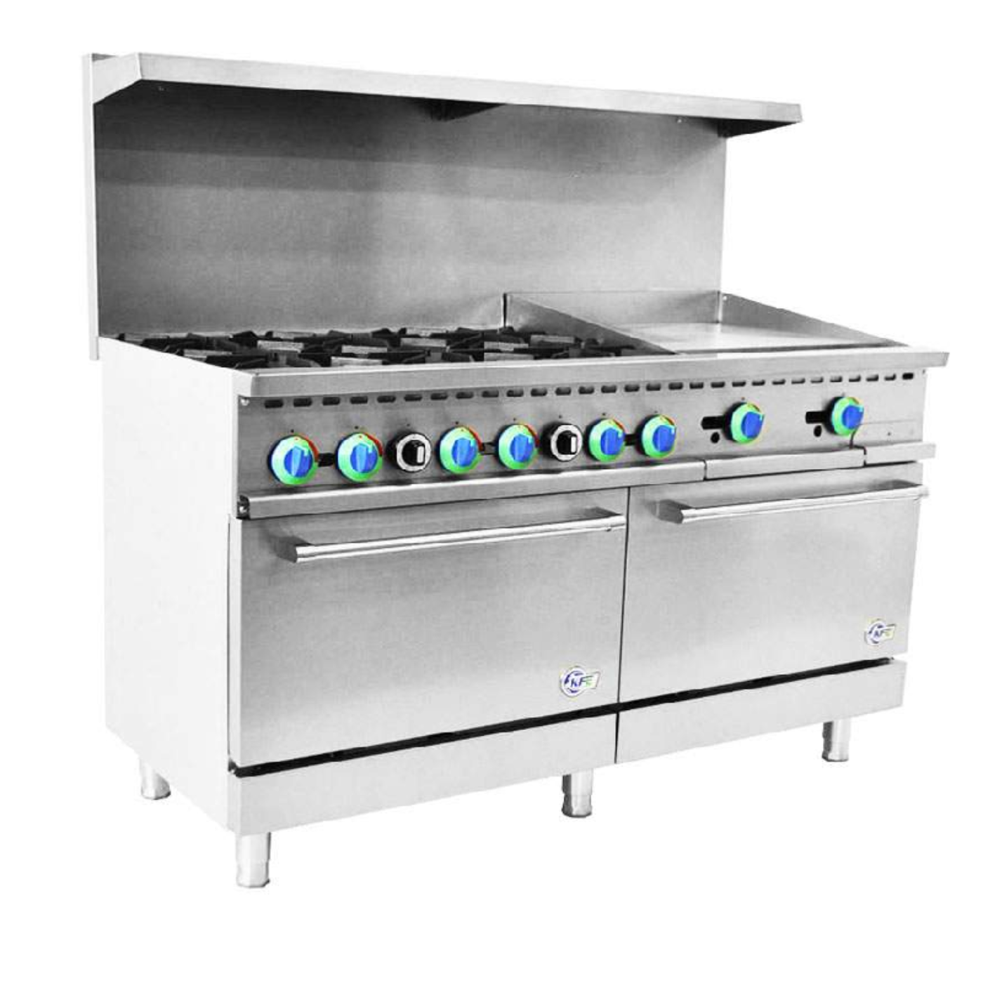 Chef AAA Commercial 60" 6 Burner with24" Griddle Gas Oven Range - R60-24MG