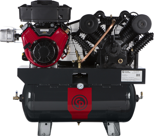 Chicago Pneumatic RCP-C1630G Air Compressor 16HP 30 Gal. Two Stage Gas Iron Series New - 8090300982