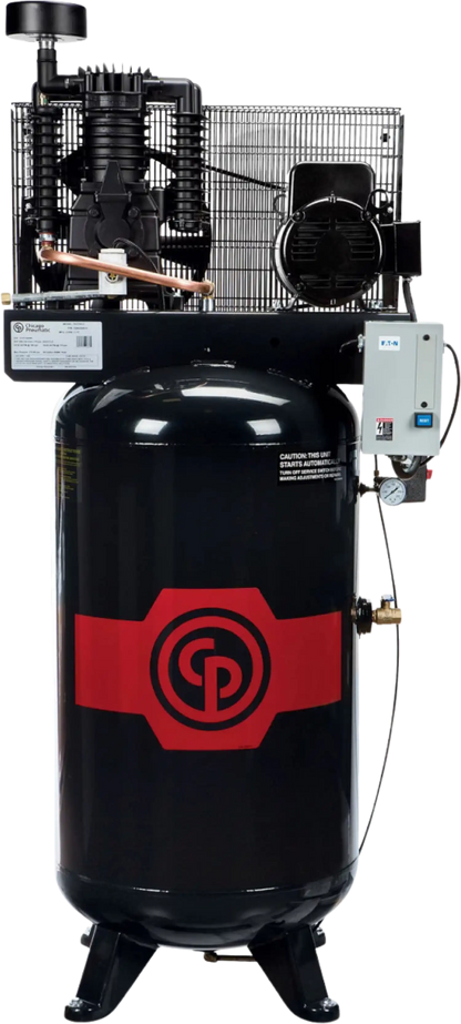 Chicago Pneumatic RCP-C7581VS Air Compressor 7.5HP 80 Gal. Two Stage Single-Phase 208-230V Iron Series New - 8090253017