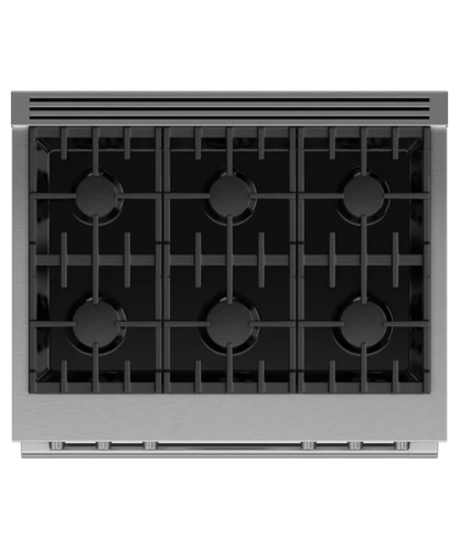 Fisher Paykel 36" Series 9 Professional 6 Burner Dual Fuel Self-Cleaning Range, LPG Stainless Steel - RDV3366L