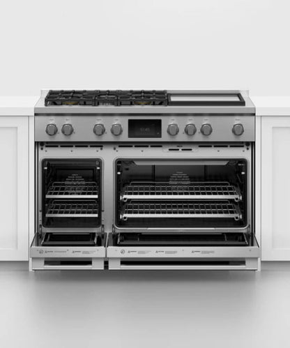 Fisher Paykel Dual Fuel Range, 48", 5 Burners with Griddle, Self-cleaning, LPG Other - RDV3485GDL