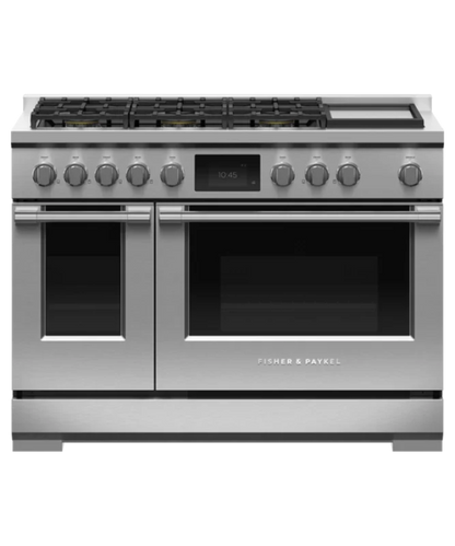 Fisher Paykel Dual Fuel Range, 48", 6 Burners with Griddle Other - RDV3486GDL