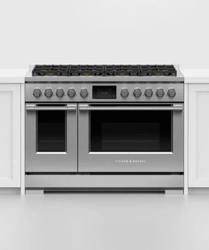 Fisher Paykel 48" Series 9 Professional 8 Burner Dual Fuel Self-Cleaning Range, LPG Stainless Steel - RDV3488L