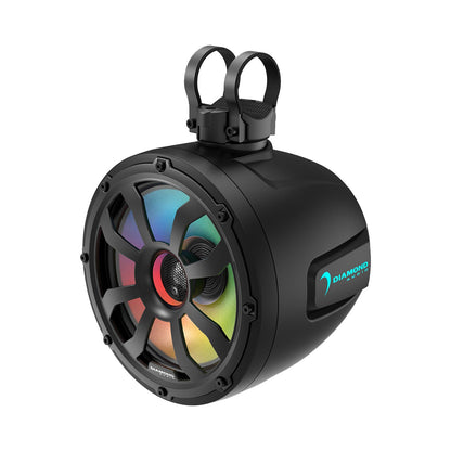 Diamond Audio 10" 2-Way Marine Tower Speaker w/Titanium Dome Tweeter (Black) - POD10F4B