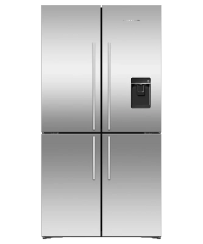 Fisher Paykel 18.9 cu ft Series 7 Quad Door Refrigerator Freezer, Ice & Water Stainless Steel - RF203QDUVX1
