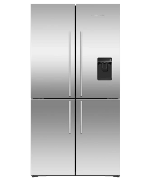 Fisher Paykel 18.9 cu ft Series 7 Quad Door Refrigerator Freezer, Ice & Water Stainless Steel - RF203QDUVX1