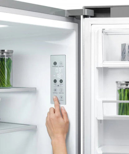 Fisher Paykel 18.9 cu ft Series 7 Quad Door Refrigerator Freezer, Ice & Water Stainless Steel - RF203QDUVX1