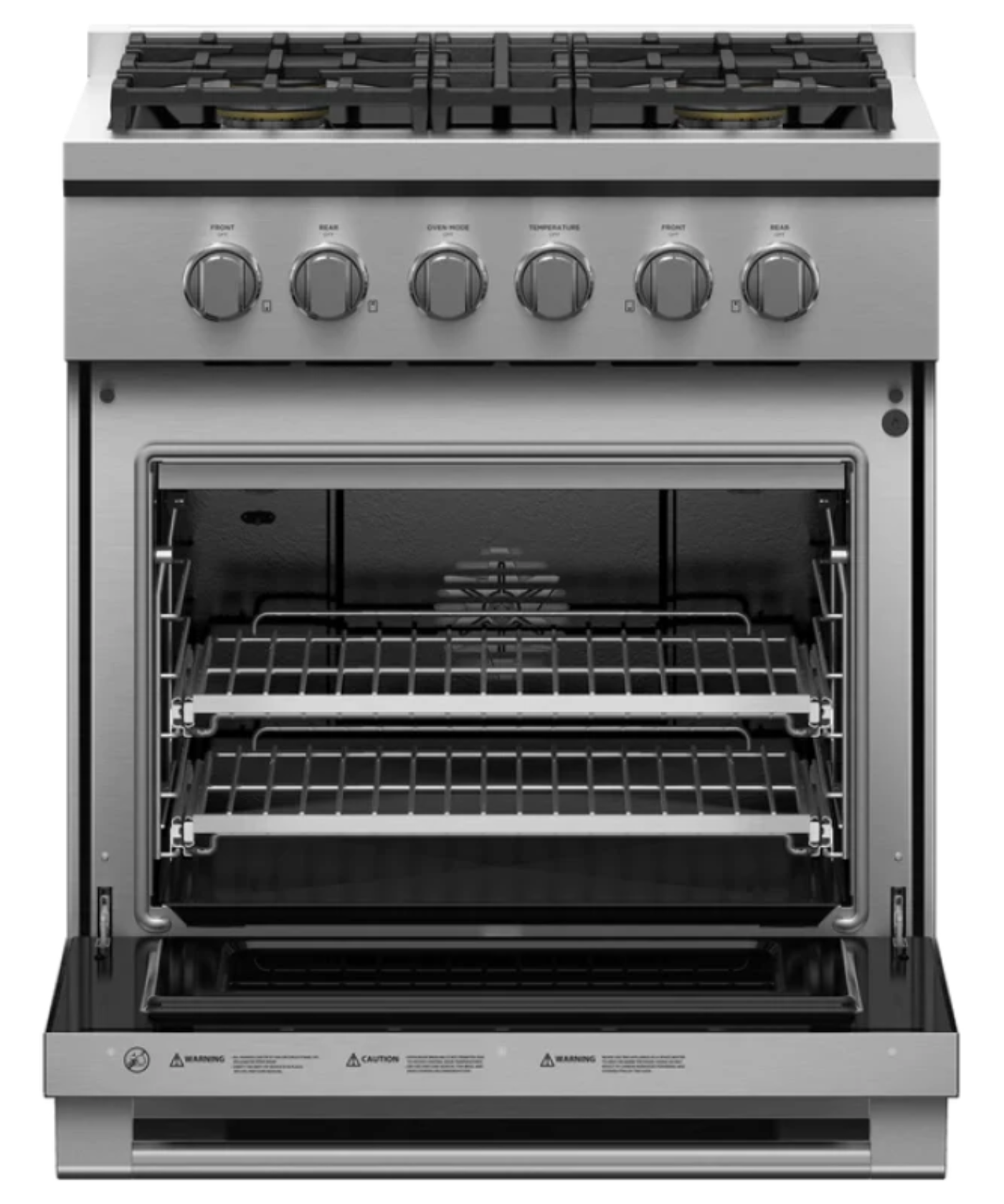 Fisher Paykel 30" Series 7 Professional 4 Burner Gas Range, Natural Gas Stainless Steel - RGV3304N