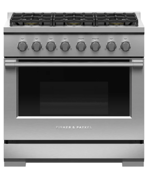 Fisher Paykel Gas Range, 36", 6 Burners, LPG Other - RGV3366L