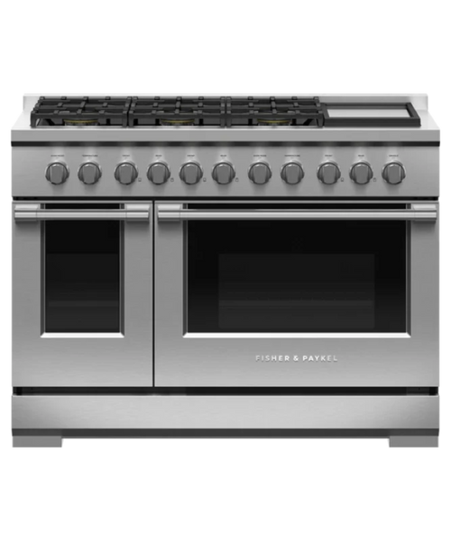 Fisher Paykel Gas Range, 48", 6 Burners with Griddle Other - RGV3486GDL