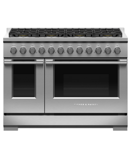 Fisher Paykel Gas Range, 48", 8 Burners Stainless Steel - RGV3488N
