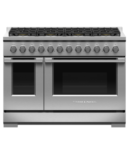 Fisher Paykel Gas Range, 48", 8 Burners Stainless Steel - RGV3488N