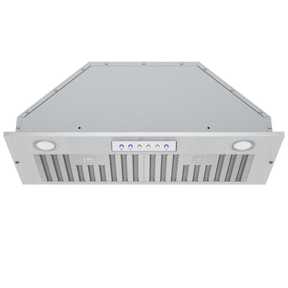 RH-BQ-DTLS Range Hood Insert - Ductless - 600 CFM - 6" Round Top Vent