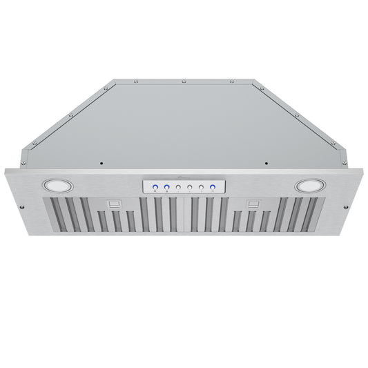 RH-BQ-DTLS Range Hood Insert - Ductless - 600 CFM - 6" Round Top Vent