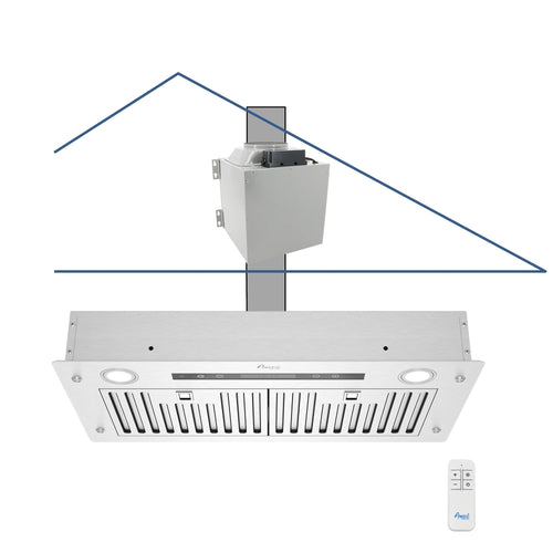 AWOCO RH-IT08-R Ceiling Mount Range Hood Baffle Filters - Split Insert - 1000 CFM & 8" Vent - RH-IT08-R30-COLD