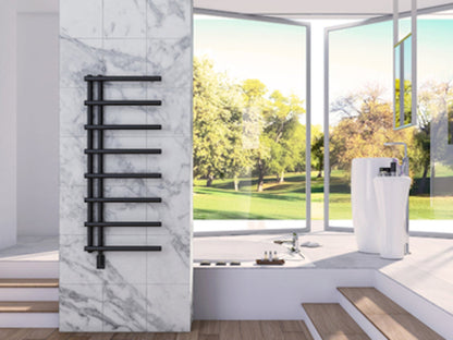 Paris Mirror Rhea Wall Mounted Electric Towel Warmer in Black - RHEABLK08