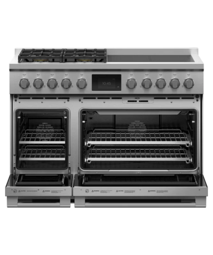 Fisher Paykel Dual Fuel Range, 48", 4 Burners, 4 Induction Zones, Self-cleaning, LPG Other - RHV3484L