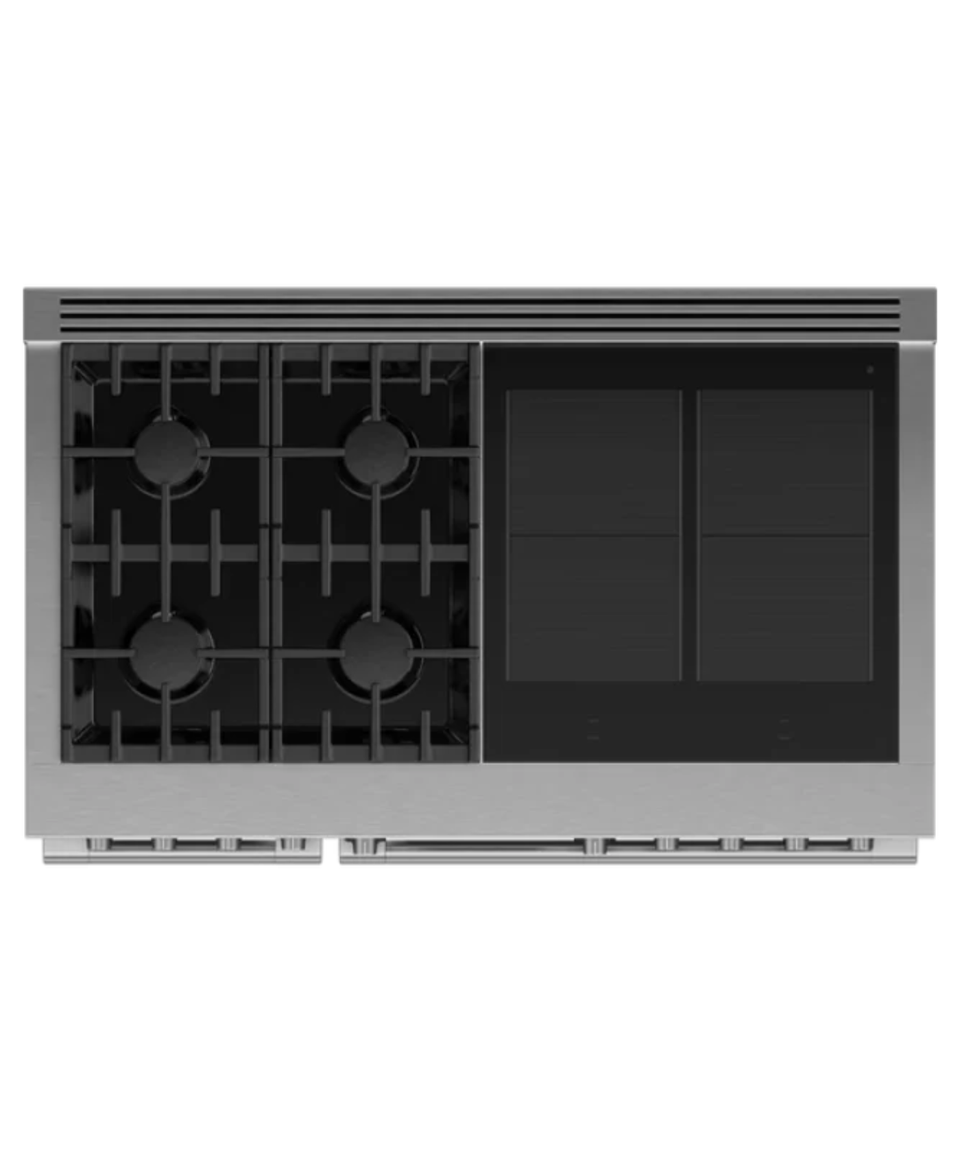 Fisher Paykel 48" Series 11 Professional 4 Burner + 4 Zone Hybrid Self-Cleaning Range, NG Stainless Steel - RHV3484N