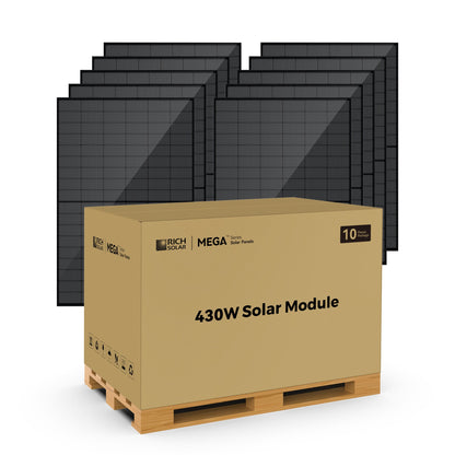 Rich Solar 430 BIFACIAL | 430W Bifacial N-Type Solar Panel | Premium 24V Grid-tie or Off-grid Solar Panel for Residential, Commercial, Agriculture  - RS-M430BF-8