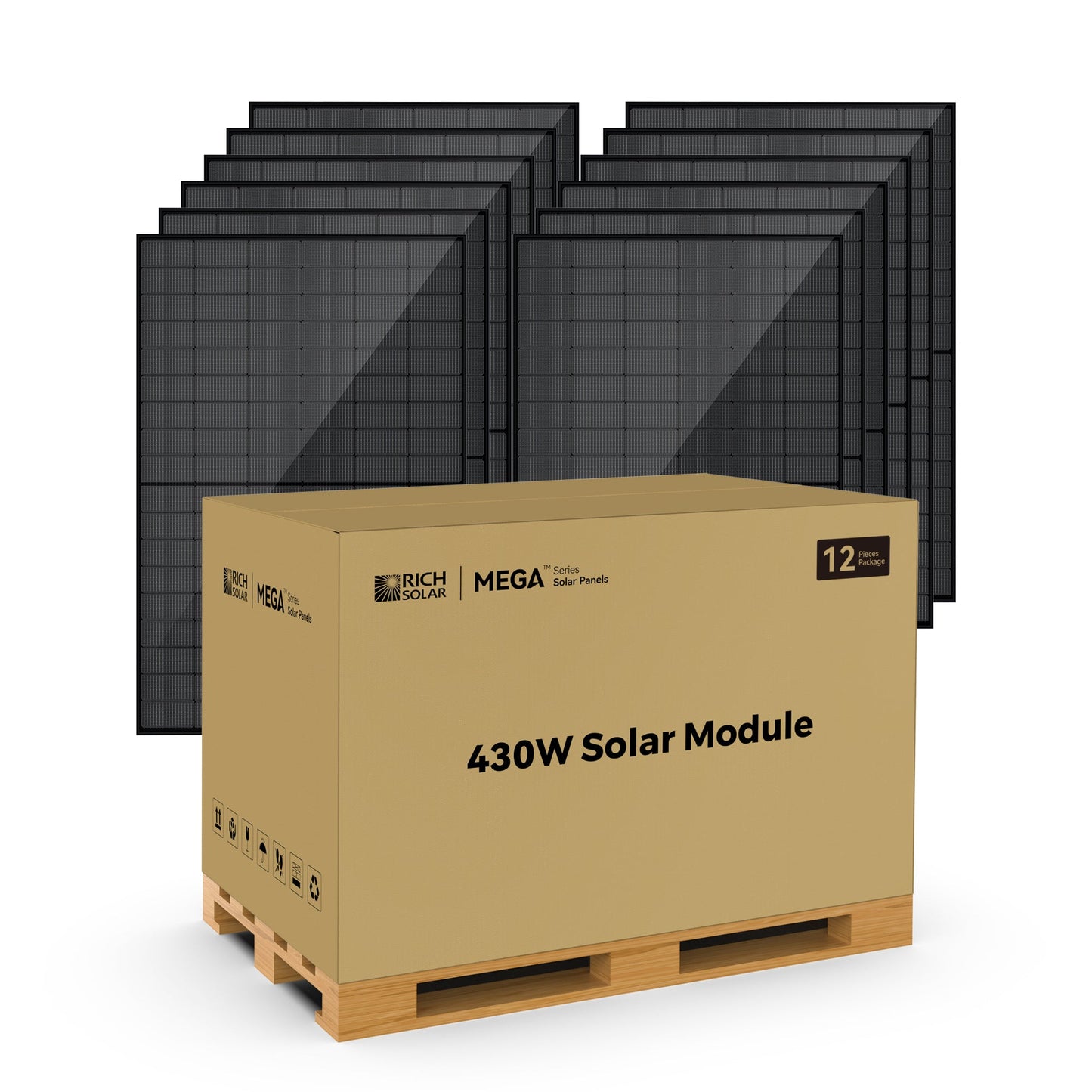 Rich Solar 430 BIFACIAL | 430W Bifacial N-Type Solar Panel | Premium 24V Grid-tie or Off-grid Solar Panel for Residential, Commercial, Agriculture  - RS-M430BF-8