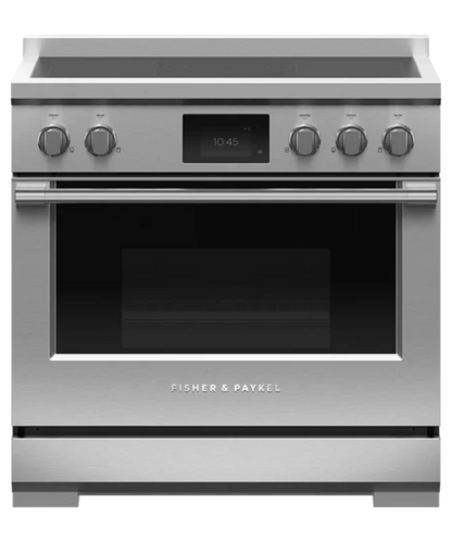 Fisher Paykel 36" Series 9 Professional 5 Zone Induction Self-Cleaning Range, 2 SmartZones Stainless Steel - RIV3365
