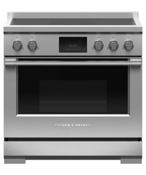 Fisher Paykel 36" Series 9 Professional 5 Zone Induction Self-Cleaning Range, 2 SmartZones Stainless Steel - RIV3365