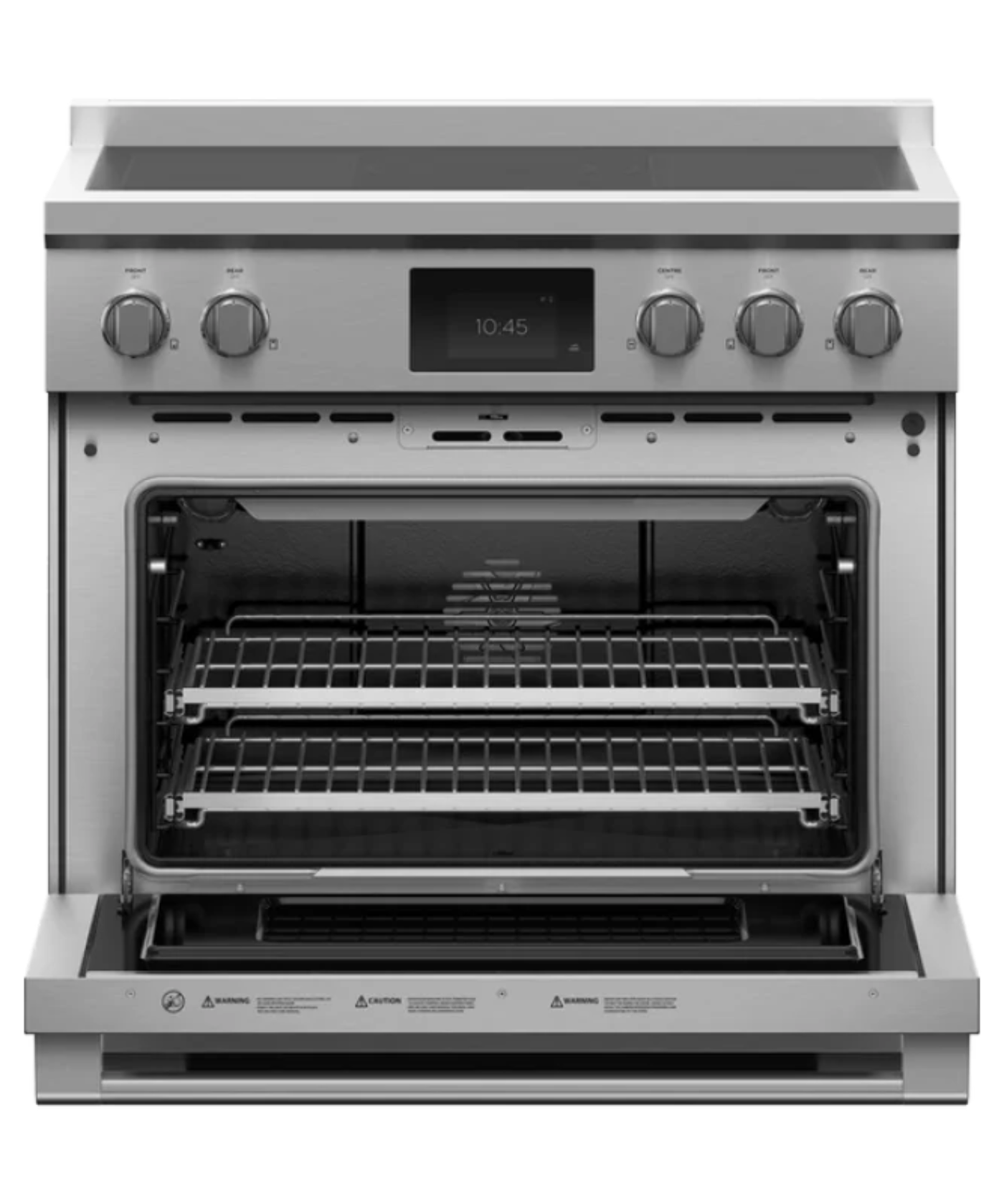 Fisher Paykel 36" Series 9 Professional 5 Zone Induction Self-Cleaning Range, 2 SmartZones Stainless Steel - RIV3365