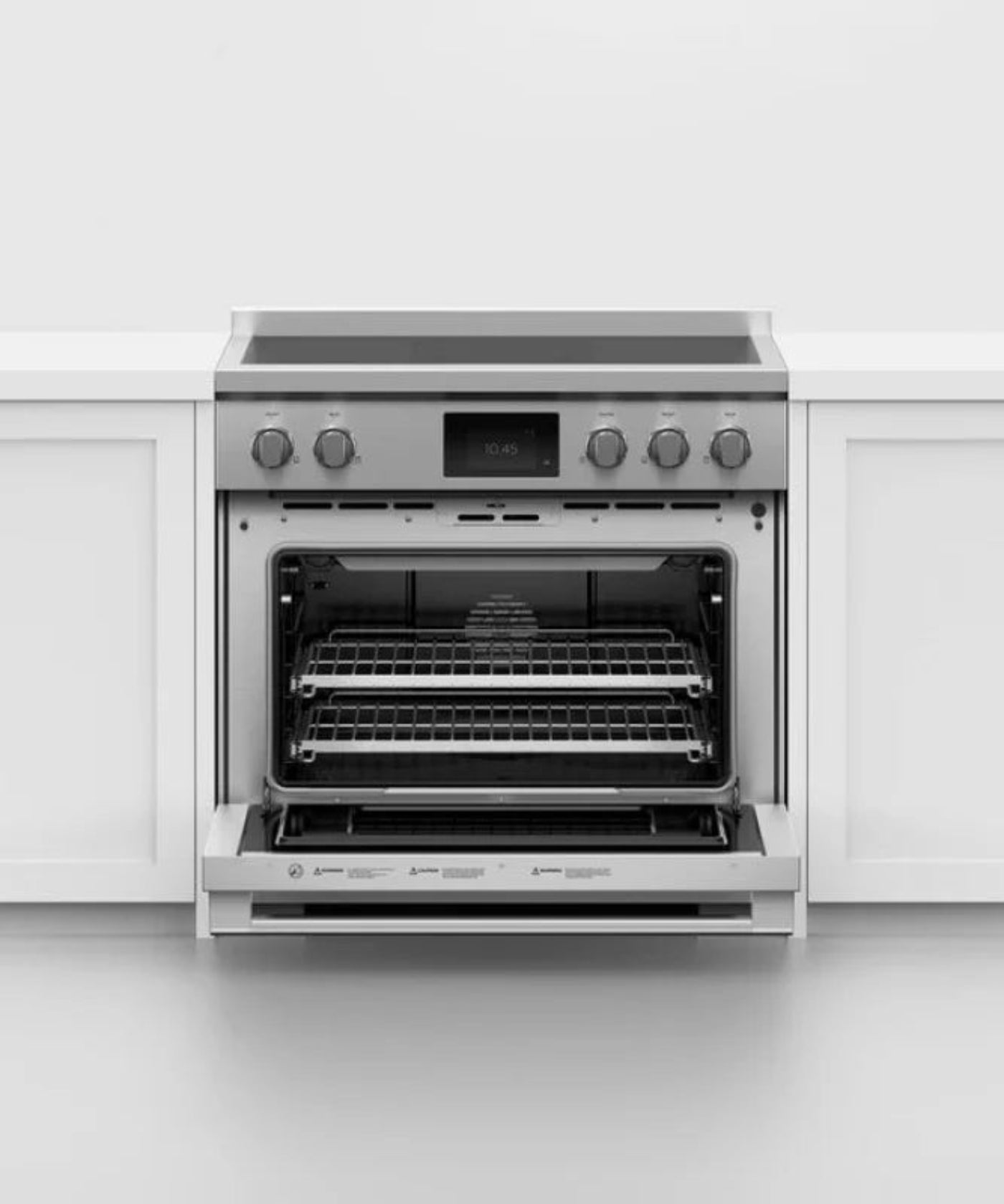Fisher Paykel 36" Series 9 Professional 5 Zone Induction Self-Cleaning Range, 2 SmartZones Stainless Steel - RIV3365