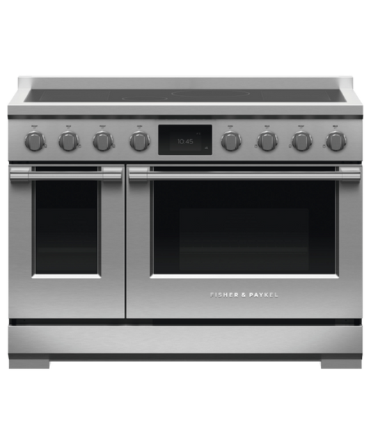 Fisher Paykel 48" Series 11 Professional 6 Zone Induction Self-Cleaning Range, 2 SmartZones Stainless Steel - RIV3486