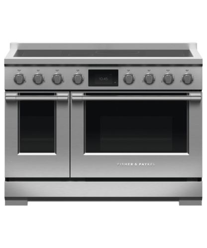 Fisher Paykel 48" Series 11 Professional 6 Zone Induction Self-Cleaning Range, 2 SmartZones Stainless Steel - RIV3486