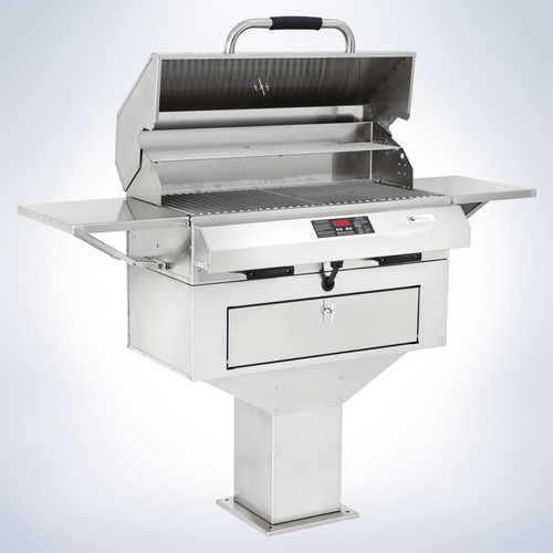 Emerald 24” Pedestal-Base Outdoor Electric Grill
