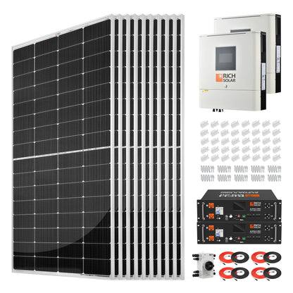 Rich Solar 2500W 48VDC-240VAC Solar Kit - RS-CBK2500240