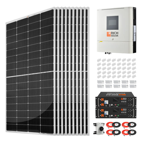 Rich Solar 2500W 48VDC-120VAC Solar Kit - RS-CBK2500