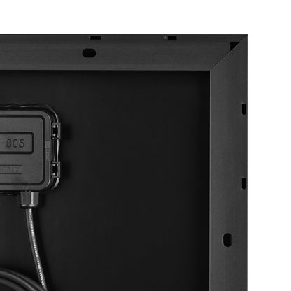 Rich Solar 130 SLIM ONYX | 130 Watt Slim Solar Panel | Compact 12V Narrow Panel for Vans, Campers, Boats   - RS-M130SLB
