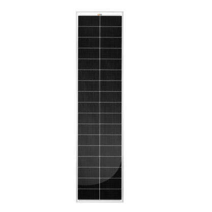 Rich Solar 130 SLIM | 130 Watt Slim Solar Panel | Compact 12V Narrow Panel for Vans, Campers, Boats  - RS-M130SL