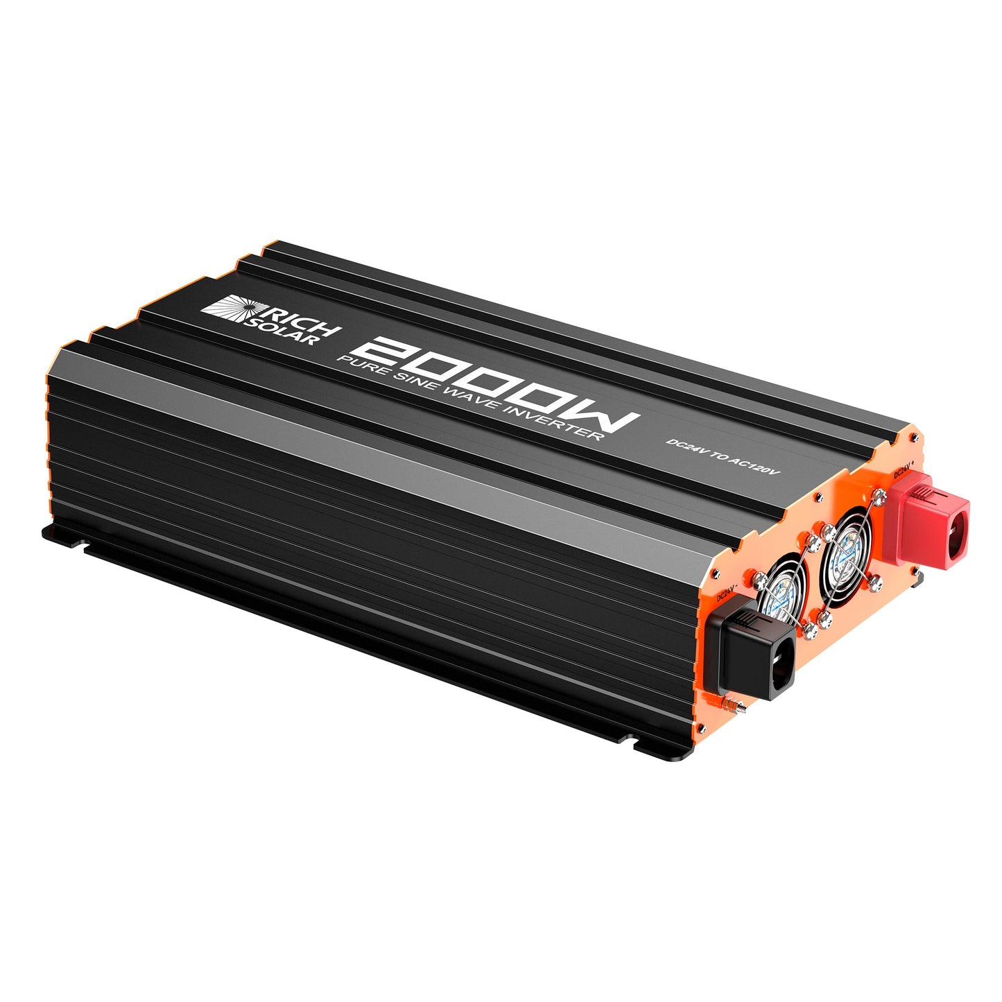 Rich Solar PURE MAX 2K | 2000 Watt (2kW) 24 Volt Industrial Pure Sine Wave Inverter | Premier 2000W 24V Off-Grid Inverter for RVs, Trailers, Campers, Vans, Trucks, Overlanders, Boats | #1 Ranked 24V Pure Sine Wave Inverter - RS-V2P24