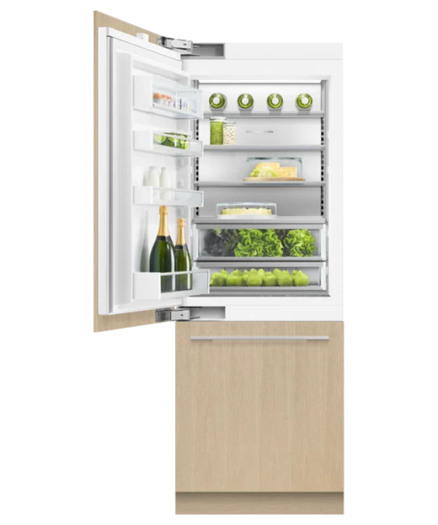 Fisher Paykel Integrated Refrigerator Freezer, 30", Ice & Water Other - RS3084WLUK1