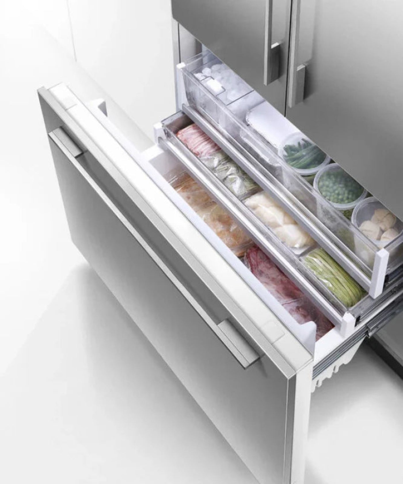 Fisher Paykel 36" Series 7 Integrated French Door Freezer, Ice & Water Stainless Steel - RS36A72U1N