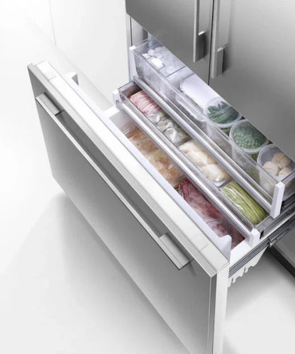 Fisher Paykel 36" Series 7 Integrated French Door Freezer, Ice & Water Stainless Steel - RS36A72U1N